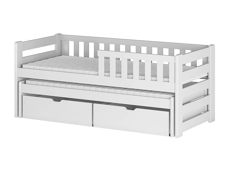 Letto singolo BOLKO KSB014 80x190 cm Bianco