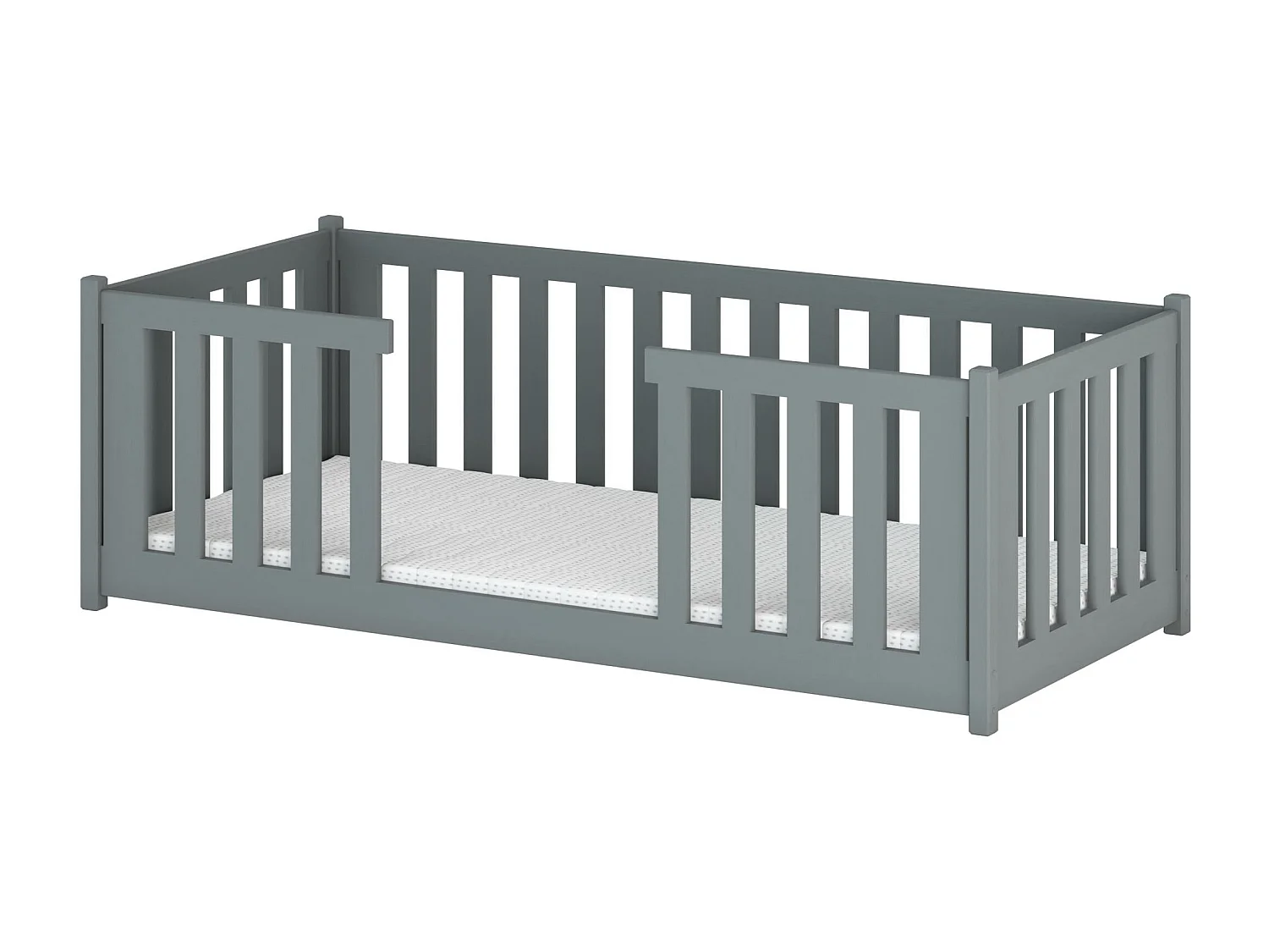 Lit enfant FERO KSB005 90x200 cm Gris