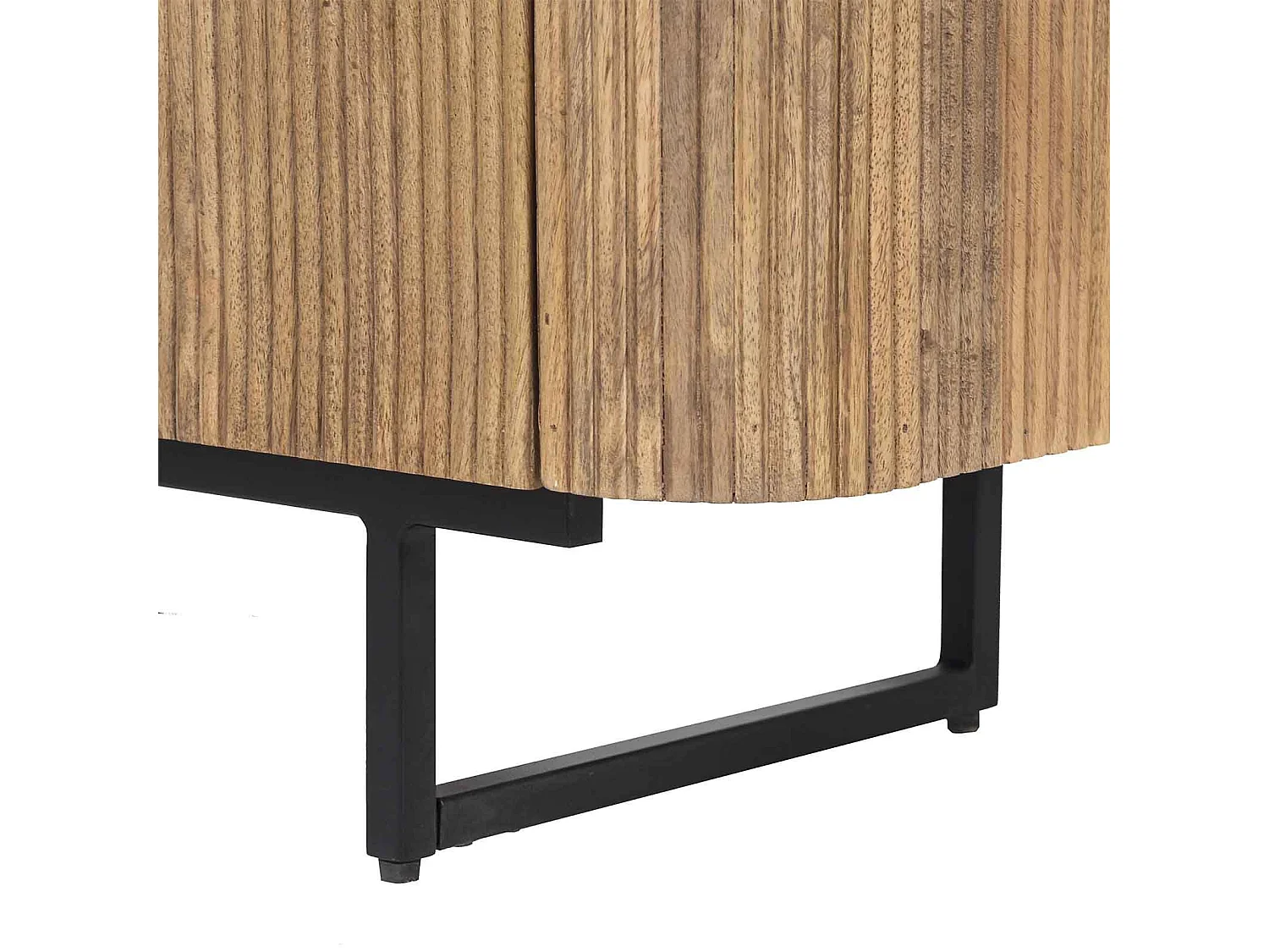 Buffet bas 2 portes plateau marbre blanc | Manguier Kfir II