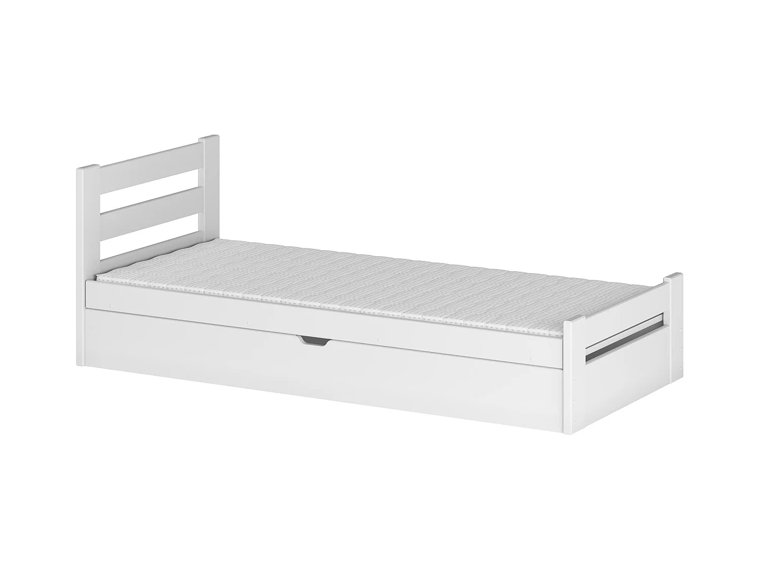 Bed NELA KSB001 80x160 cm Wit