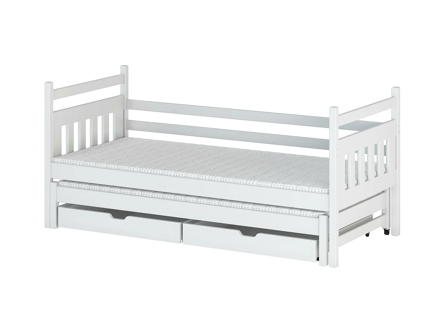 Lit enfant DANIEL KSB004 90x190 cm Blanc