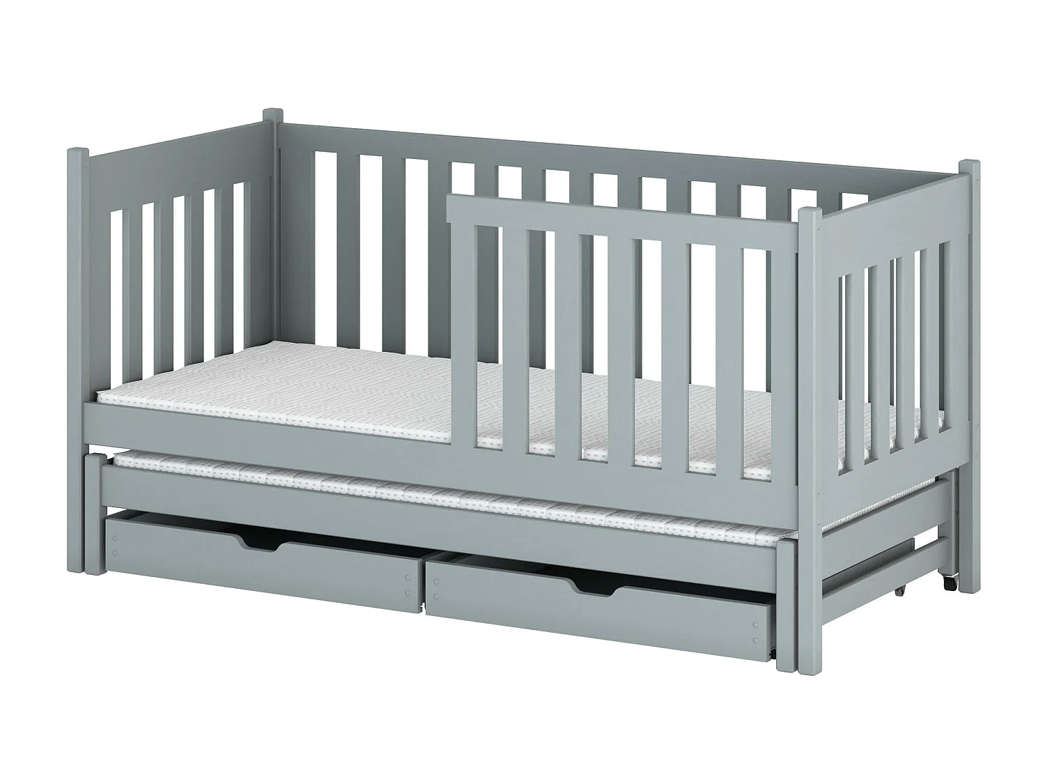 Lit enfant KAJA KSB004 90x190 cm Gris