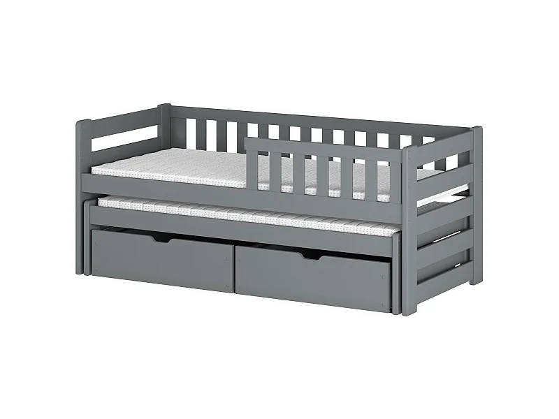 Lit enfant BOLKO KSB004 90x190 cm Gris