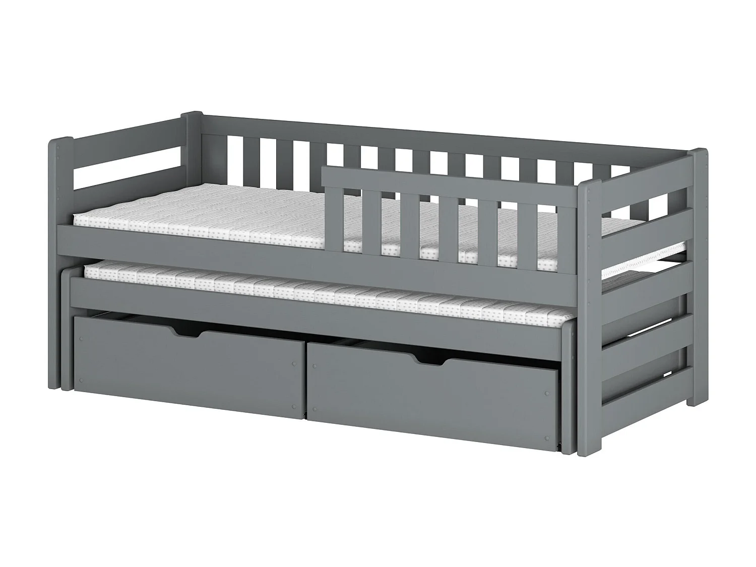 Kinderbett BOLKO KSB004 90x190 cm Grau