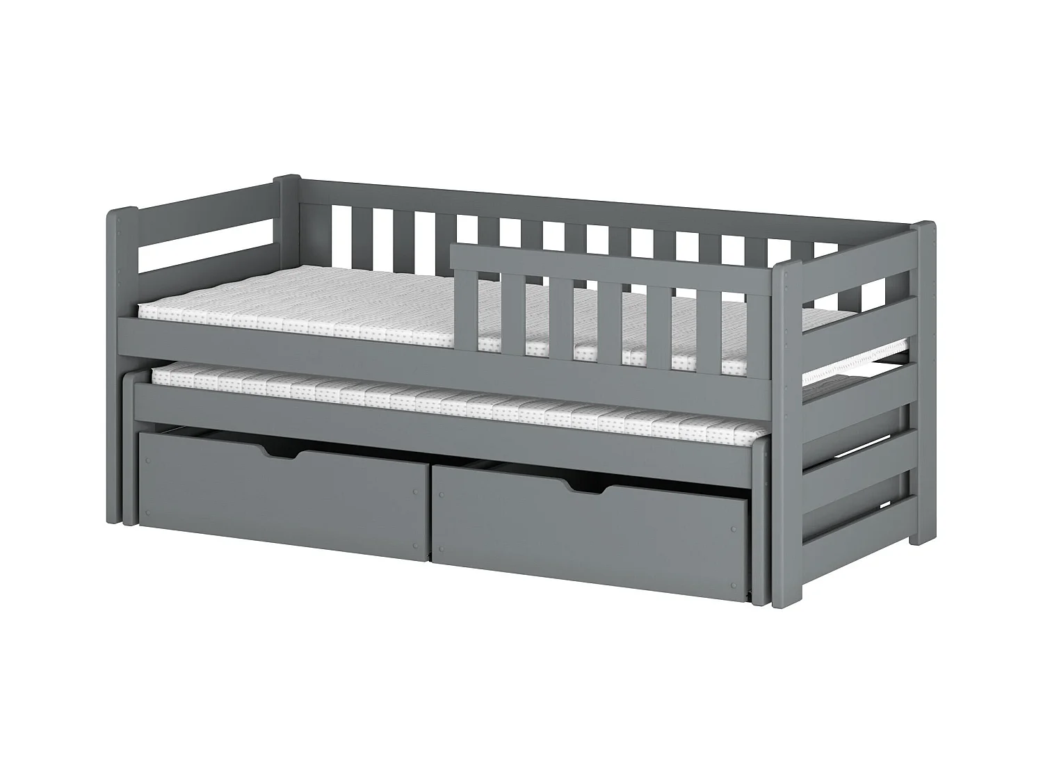 Lit enfant BOLKO KSB014 80x190 cm Gris