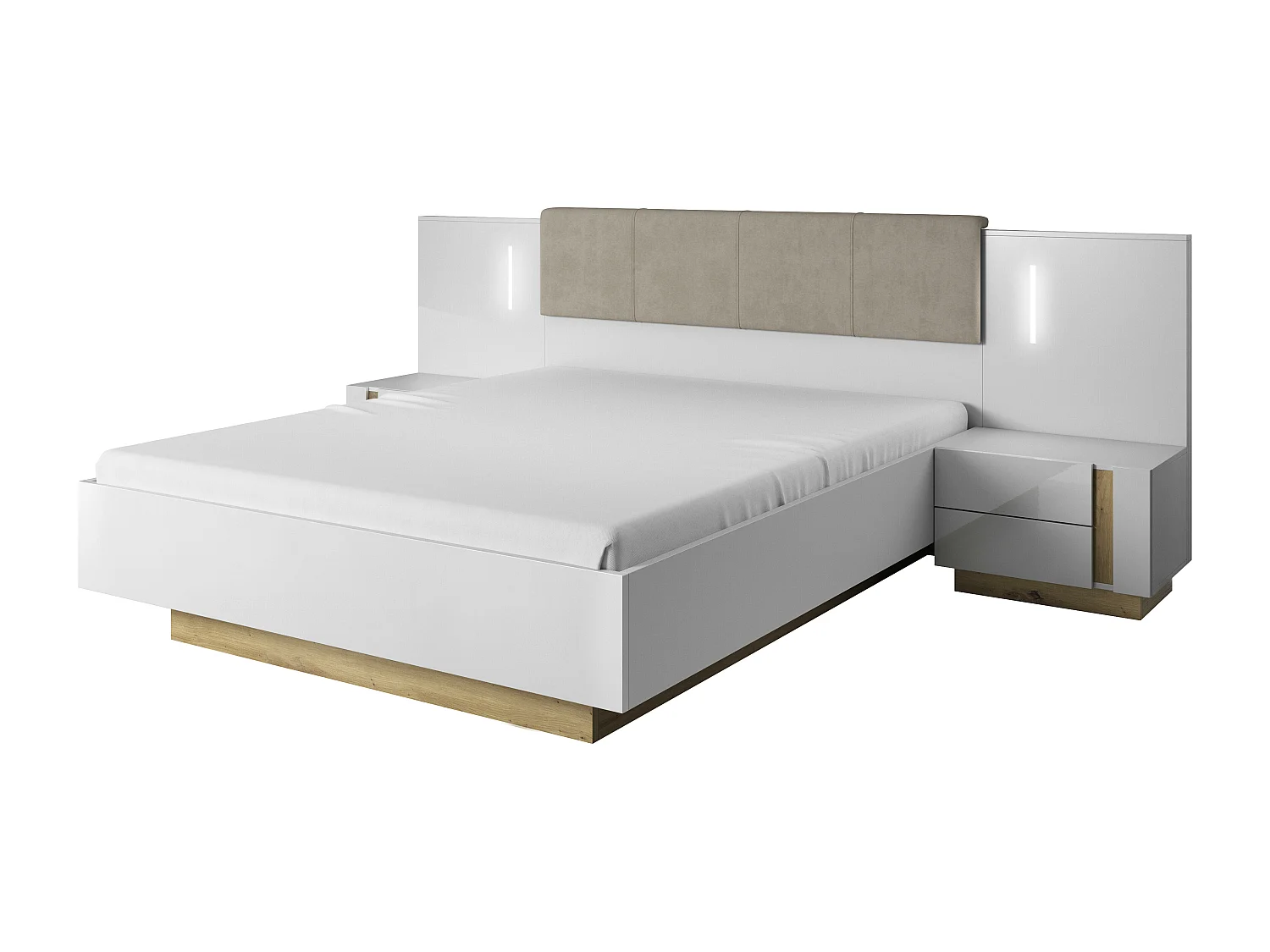 Cadre De Lit ARCADE BF010 165x211x105 Blanc