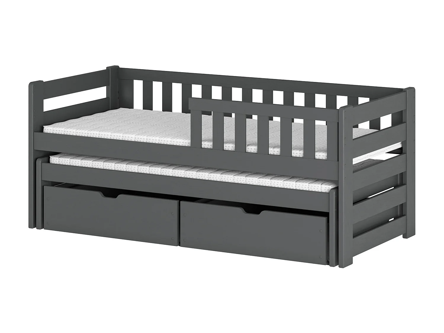 Kinderbett BOLKO KSB004 90x190 cm Graphit