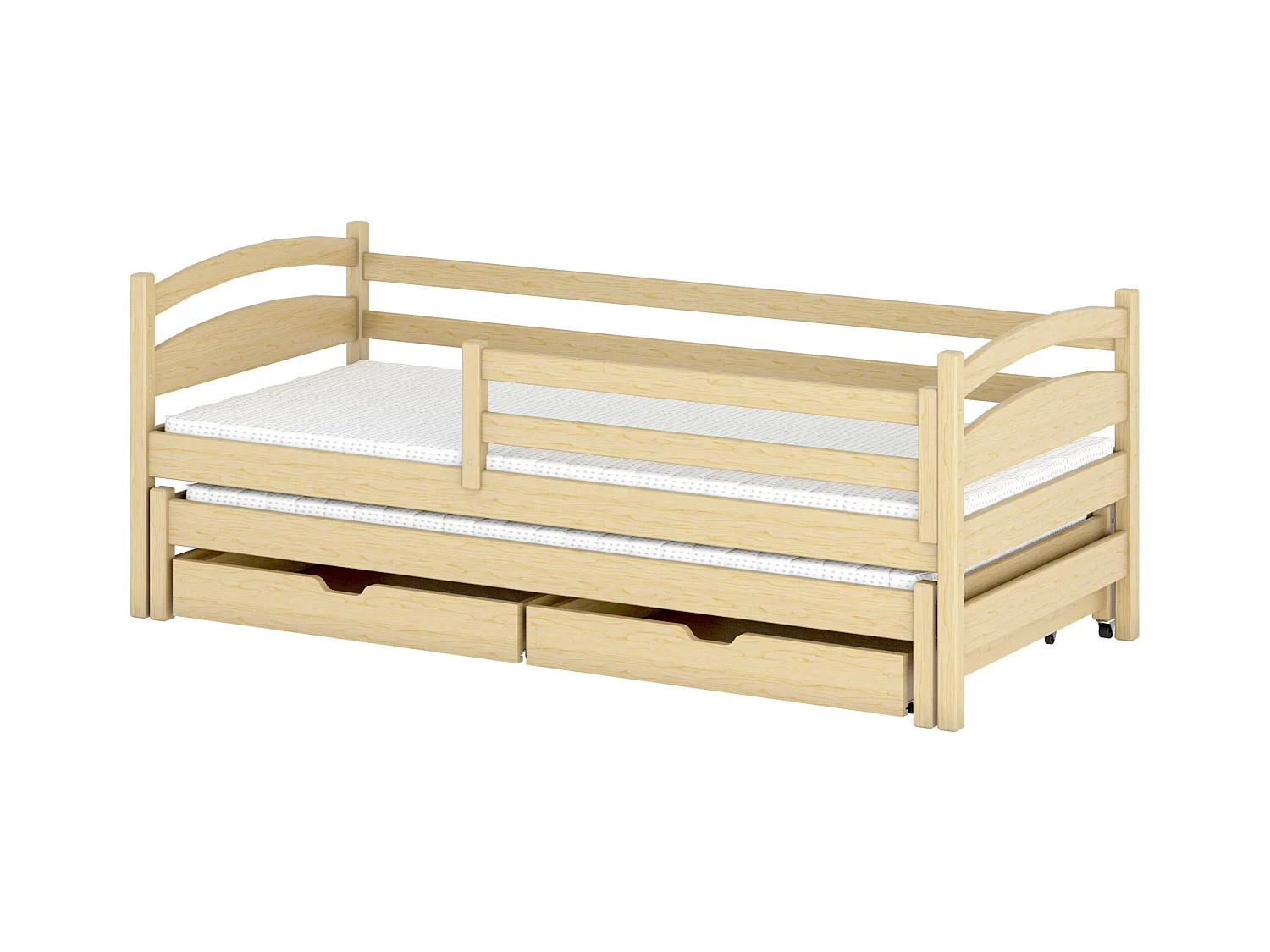 Lit enfant TOSIA KSB004 90x190 cm Beige