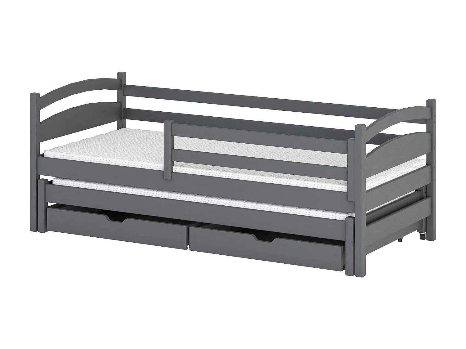 Lit enfant TOSIA KSB004 90x190 cm Graphite