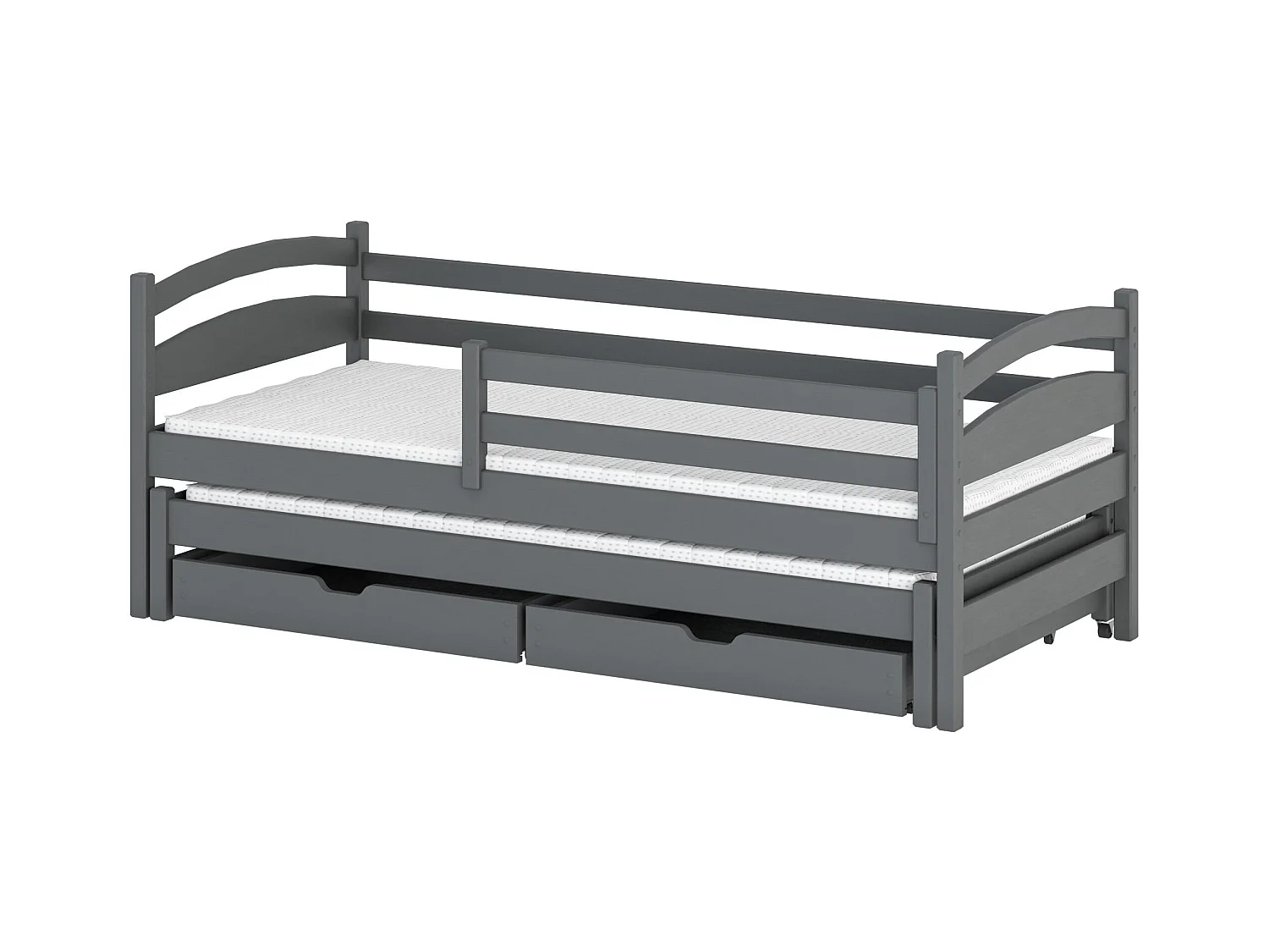 Bed TOSIA KSB004 90x190 cm Grafiet