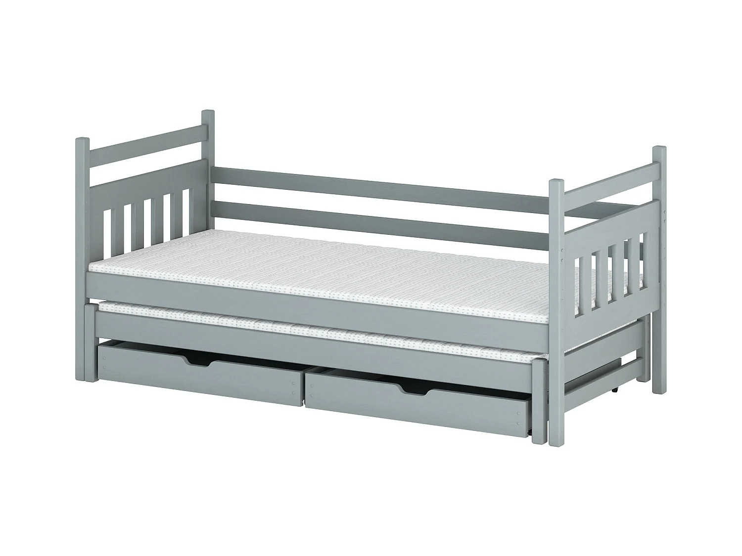 Lit enfant DANIEL KSB014 80x190 cm Gris