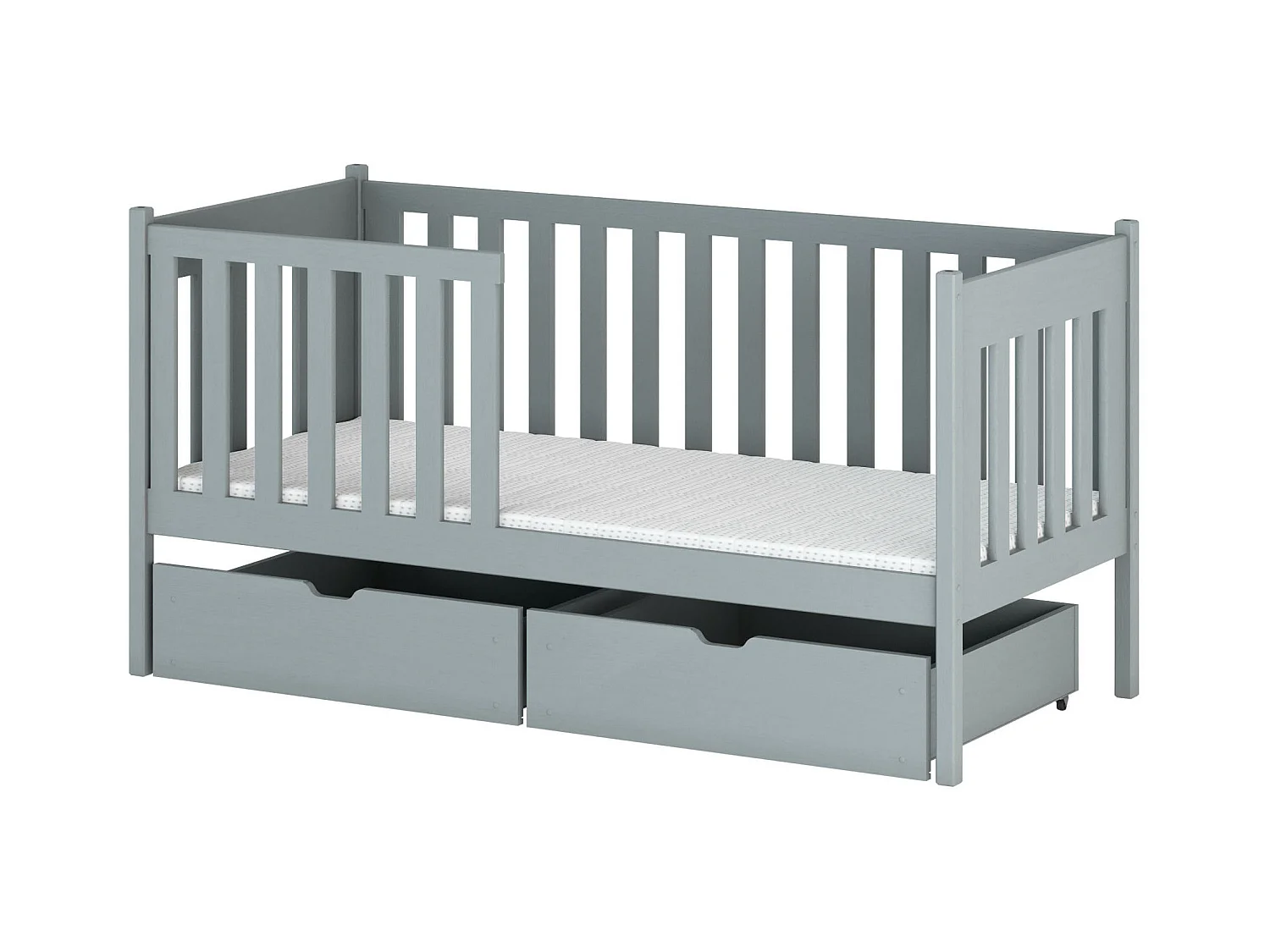 Lit enfant ALICJA KSB012 90x180 cm Gris