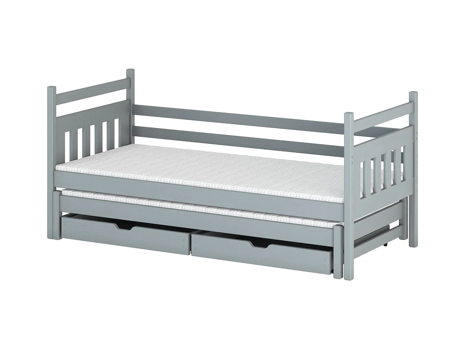 Bed DANIEL KSB012 90x180 cm Grijs