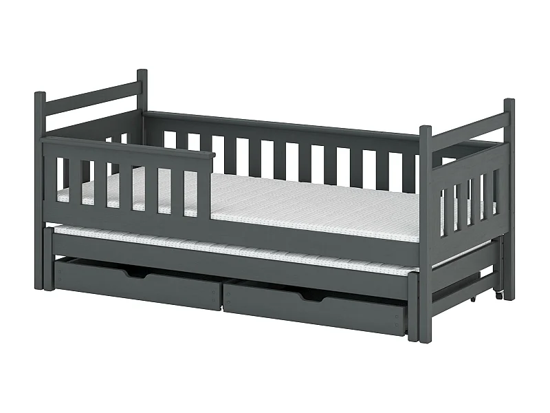 Letto singolo DOMINIK KSB014 80x190 cm Grafite