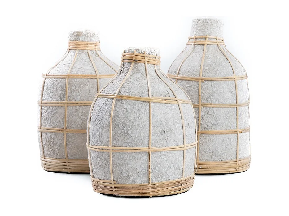 De Whoopy Vaas - Betongrijs Naturel - L