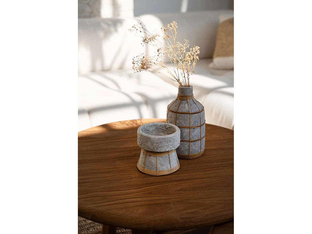 Le Vase Whoopy - Béton Naturel - L