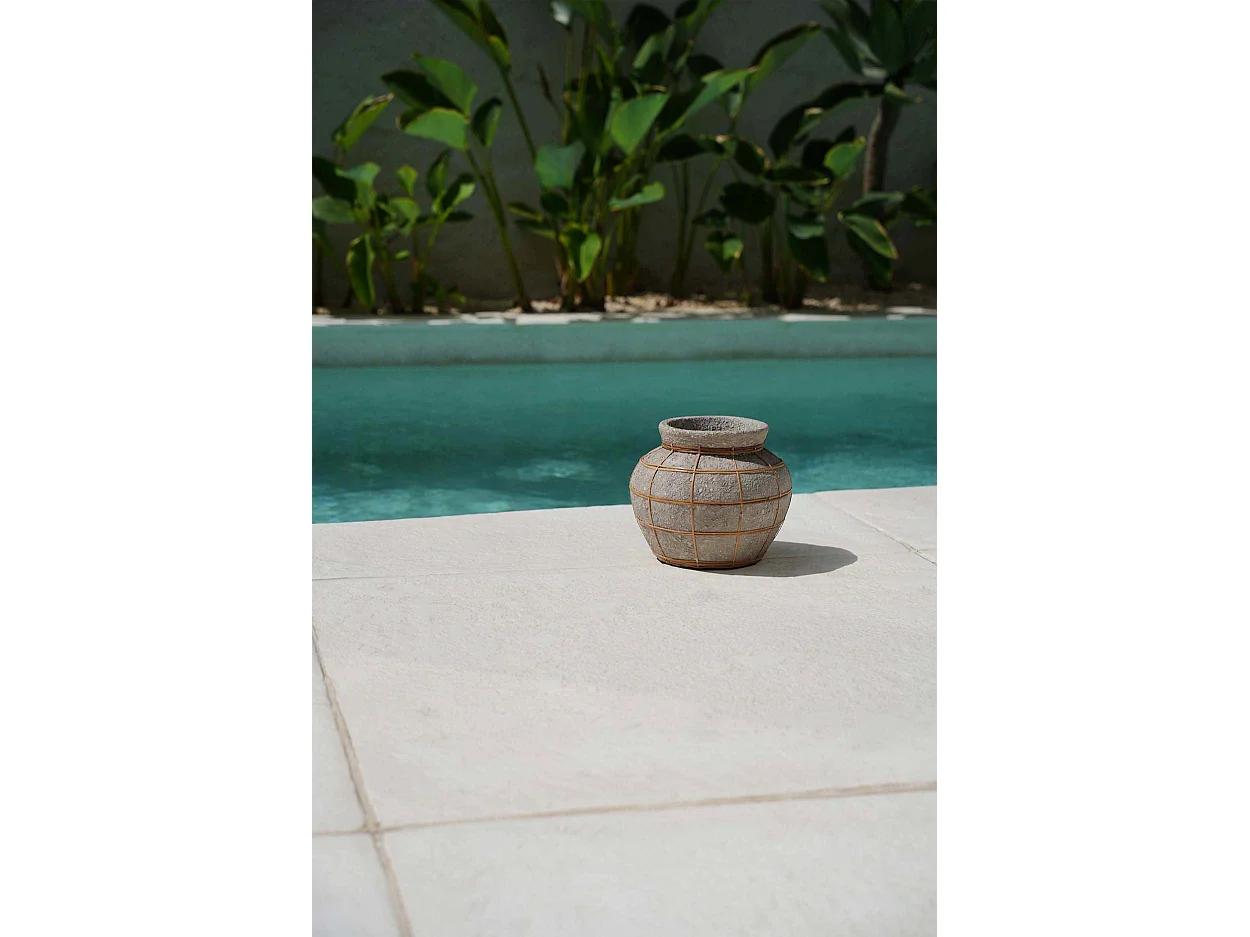 Le Vase Belly - Béton Gris Naturel - S
