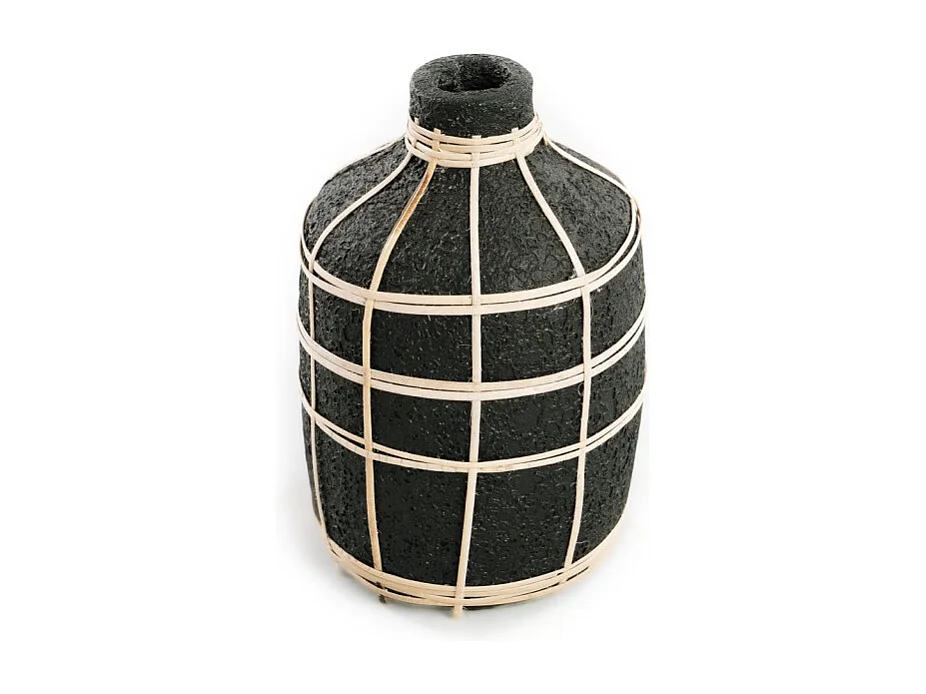 De Whoopy Vaas - Zwart Naturel - M