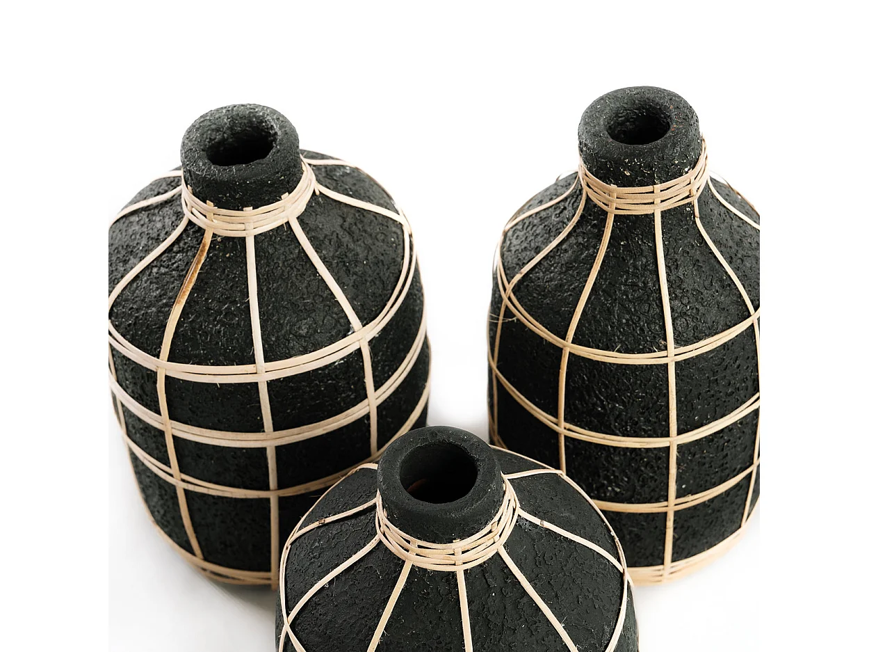 Le Vase Whoopy - Noir Naturel - M