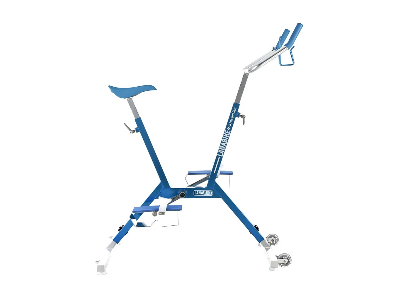 Aquabike Aluminium Lanabike Waterflex 9.5kg - Eloxierter Aluminiumrahmen - Bodybuilding/Aquafitness - Blaue Farbe