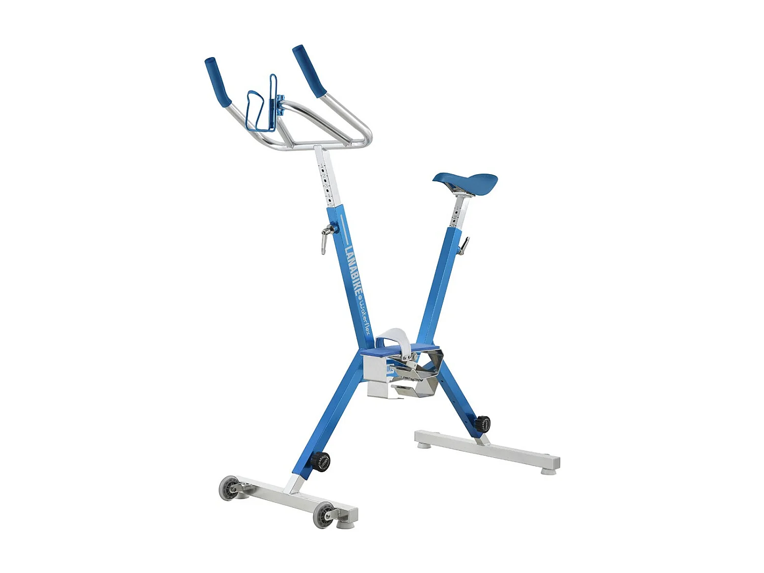 Aquabike Aluminium Lanabike Waterflex 9,5kg - Telaio in alluminio anodizzato - Bodybuilding/Aquafitness - Colore blu