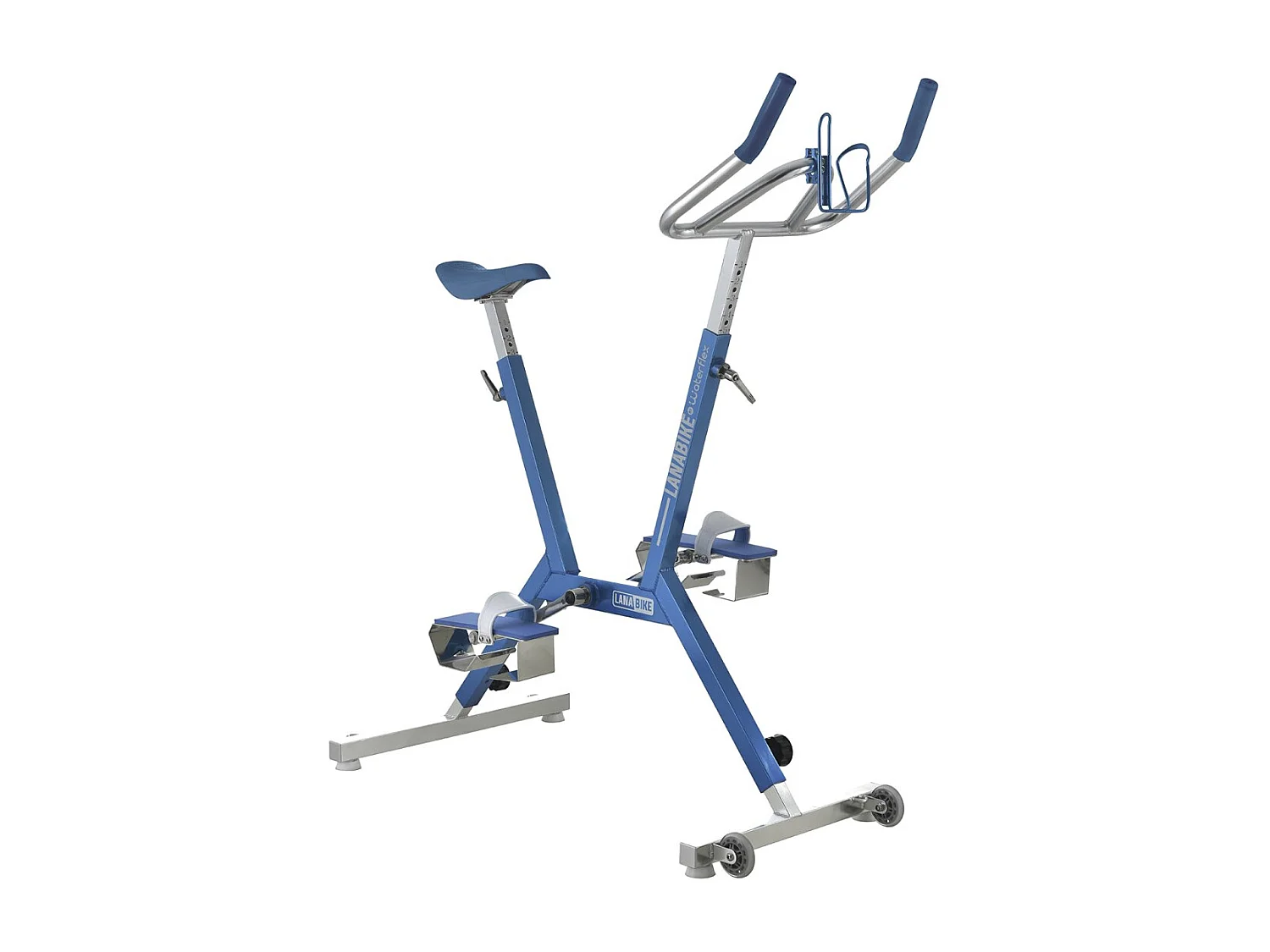 Aquabike Aluminium Lanabike Waterflex 9,5kg - Telaio in alluminio anodizzato - Bodybuilding/Aquafitness - Colore blu