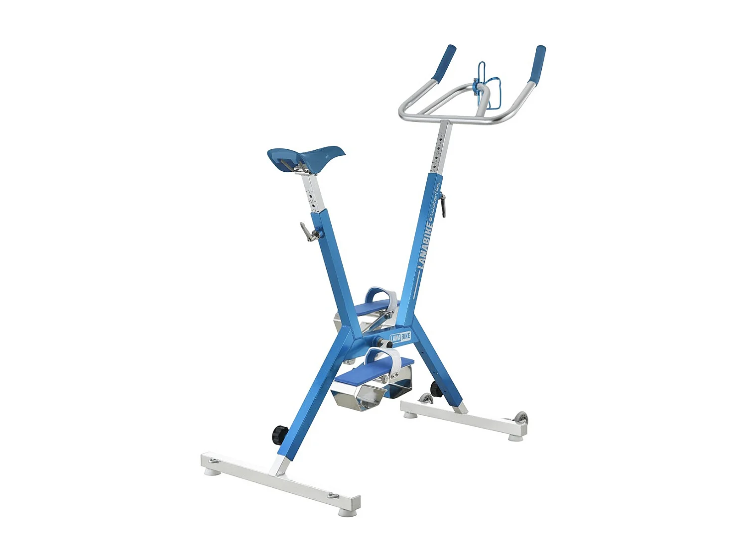 Aquabike Aluminium Lanabike Waterflex 9,5kg - Telaio in alluminio anodizzato - Bodybuilding/Aquafitness - Colore blu