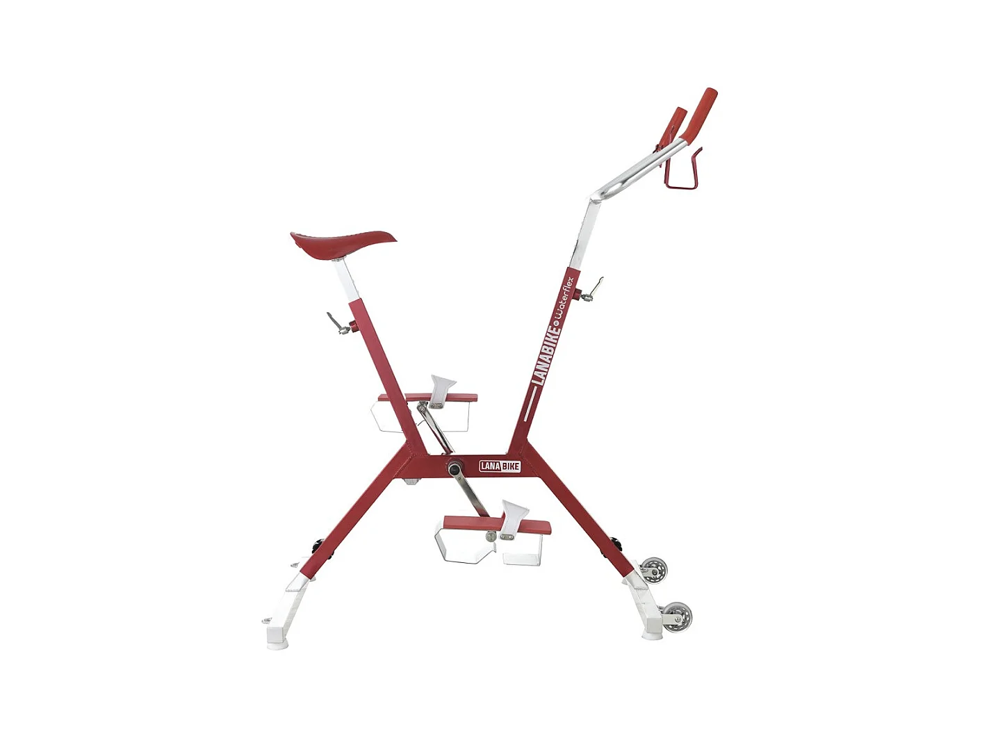Aquabike Aluminium Lanabike Waterflex 9.5kg - Cadre aluminium anodisé - Musculation/Aquafitness - Coloris Rouge