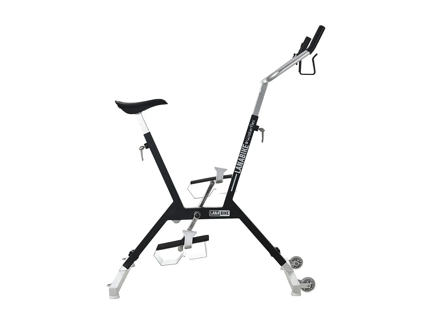 Aquabike Aluminium Lanabike Waterflex 9.5kg - Eloxierter Aluminiumrahmen - Bodybuilding/Aquafitness - Farbe Schwarz