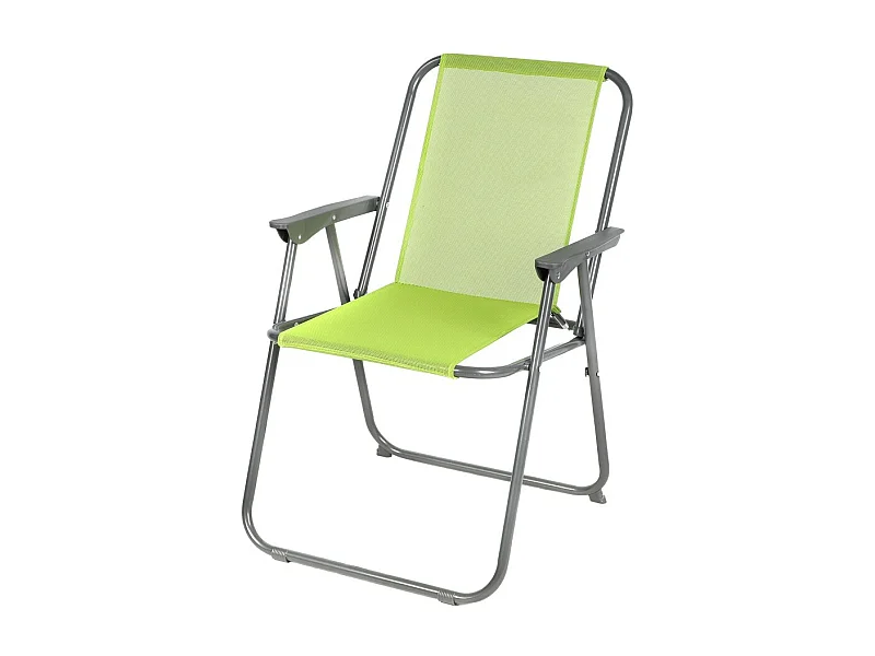Fauteuil de jardin pliable en tissu vert pomme – 53 x 55 x 75 cm