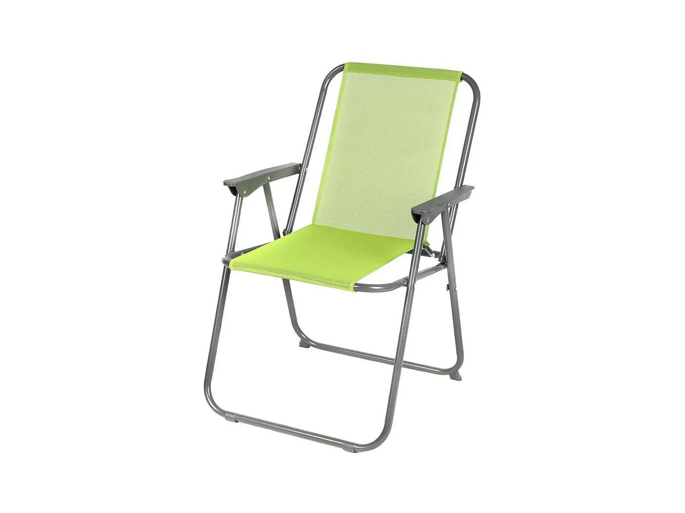 Fauteuil de jardin pliable en tissu vert pomme – 53 x 55 x 75 cm