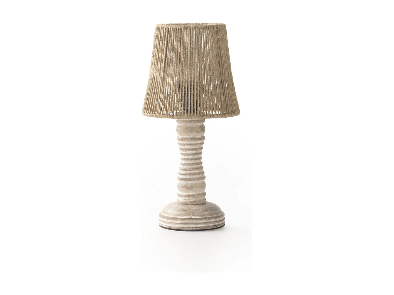 Lampe de table en jute