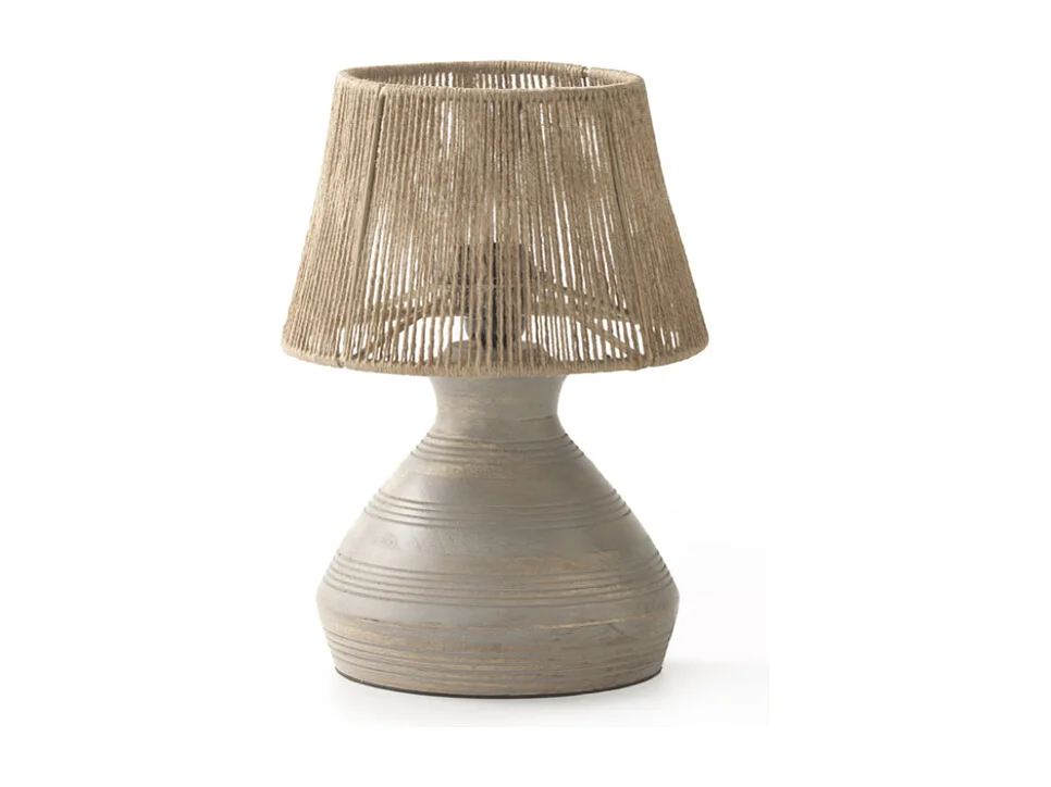 Lampe de table en jute
