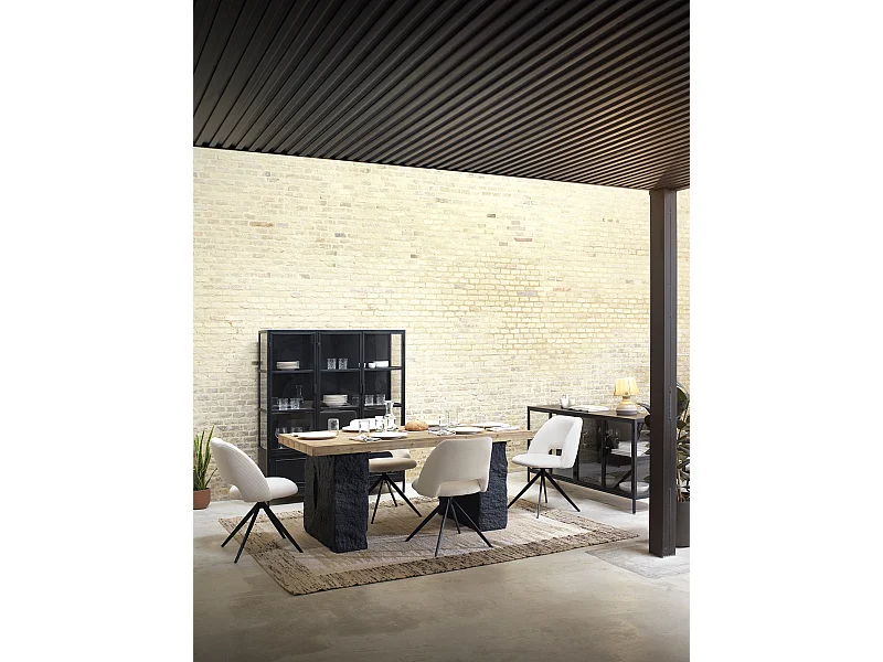 Lampe de table en jute