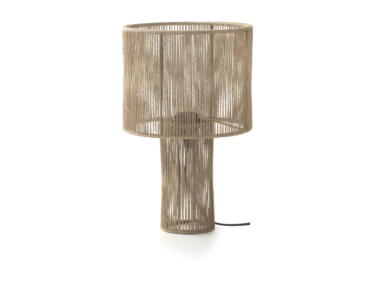 Candeeiro de mesa em juta