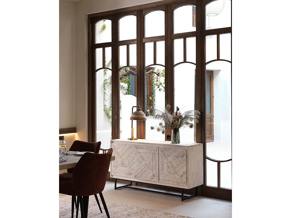 Lampe de table avec abat-jour en fibre naturelle tressée