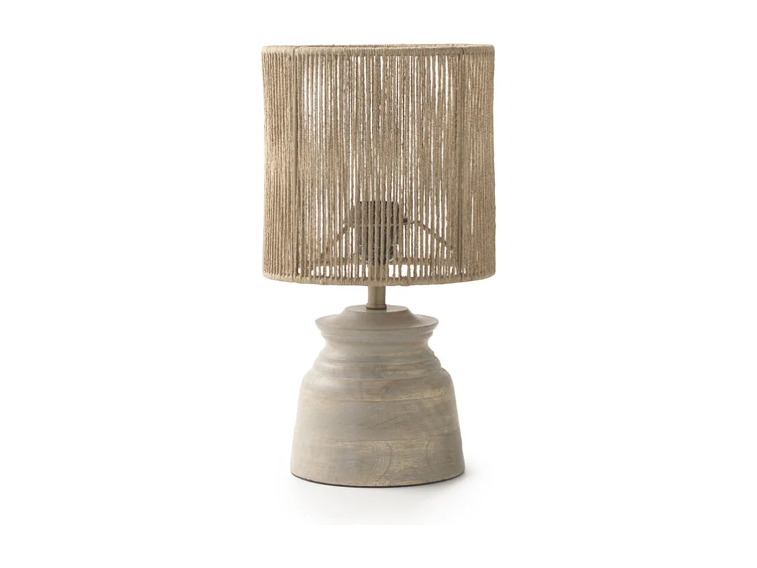 Lampe de table en jute