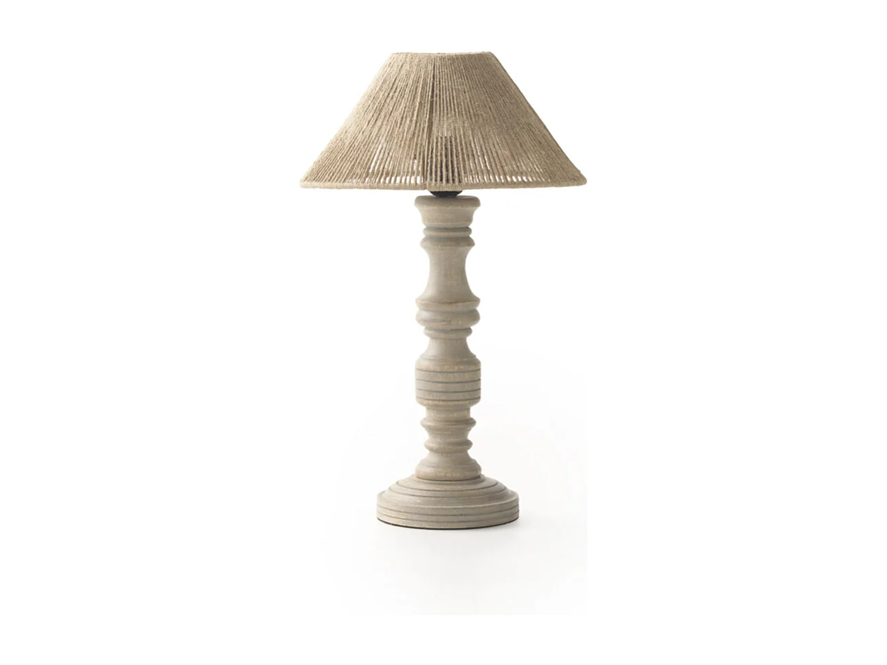 Lampe de table en jute