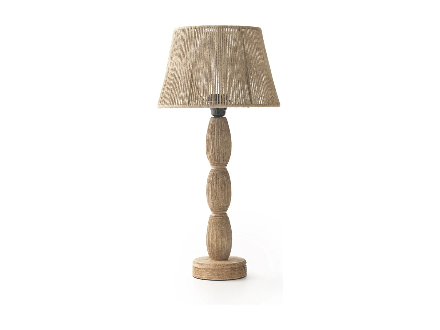 Lampe de table en jute