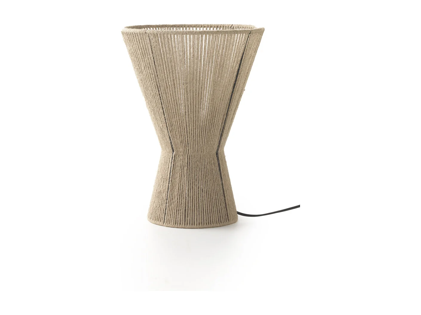 Lampe de table en jute