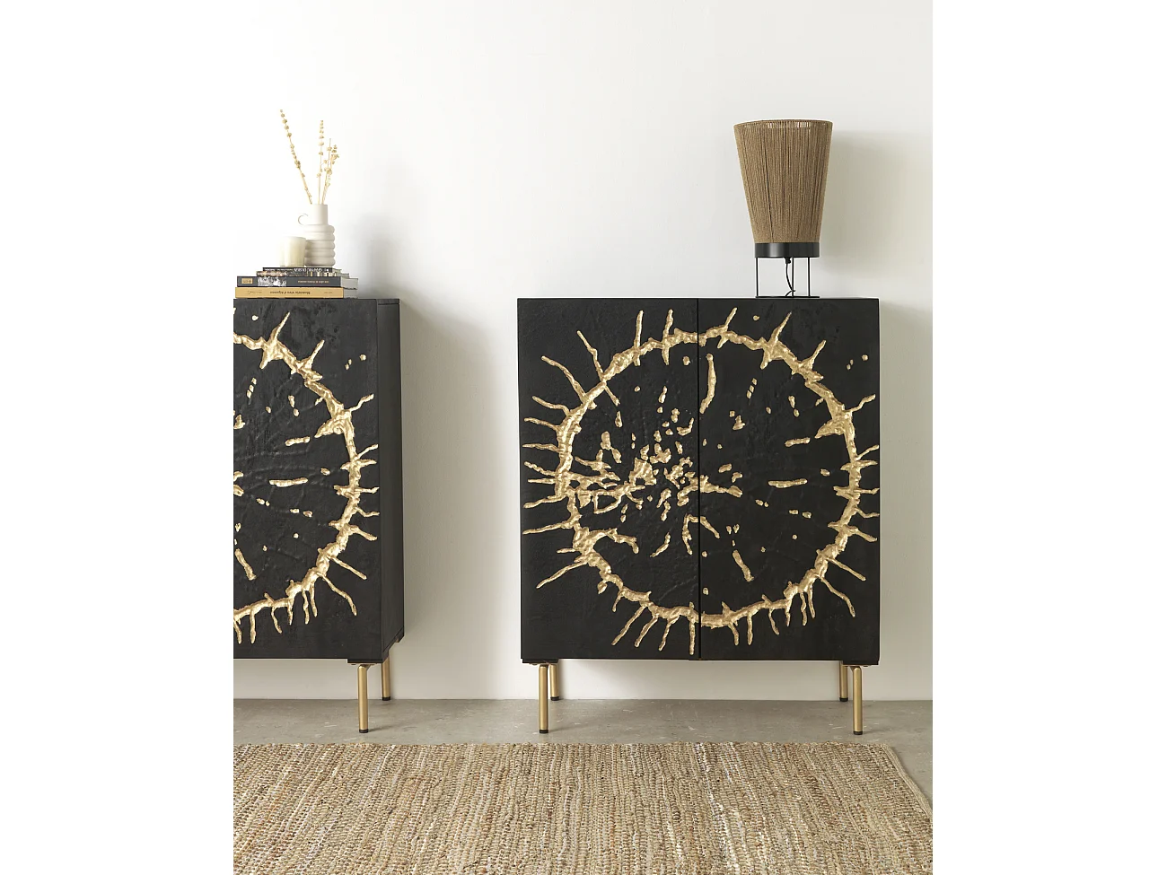 Lampe de table en jute