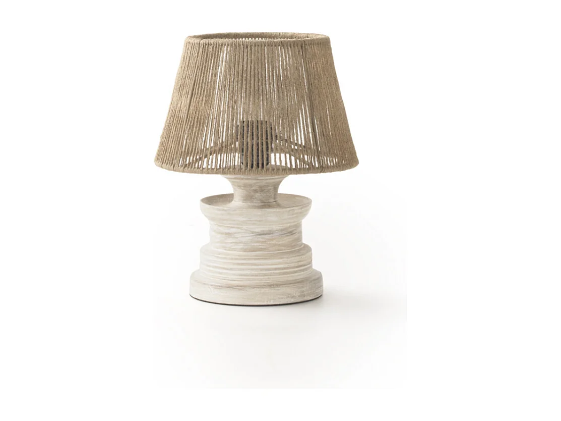 Lampe de table en jute