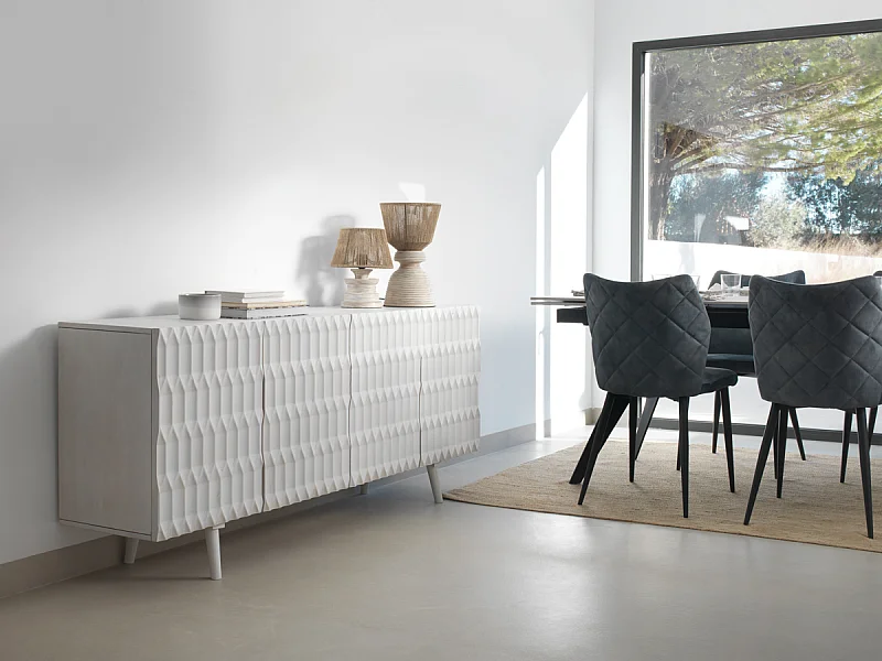 Lampe de table en jute