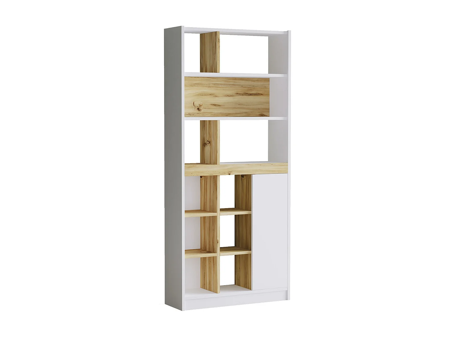 Vitrina LUVIO SC76 1D 76x25x170 Blanco