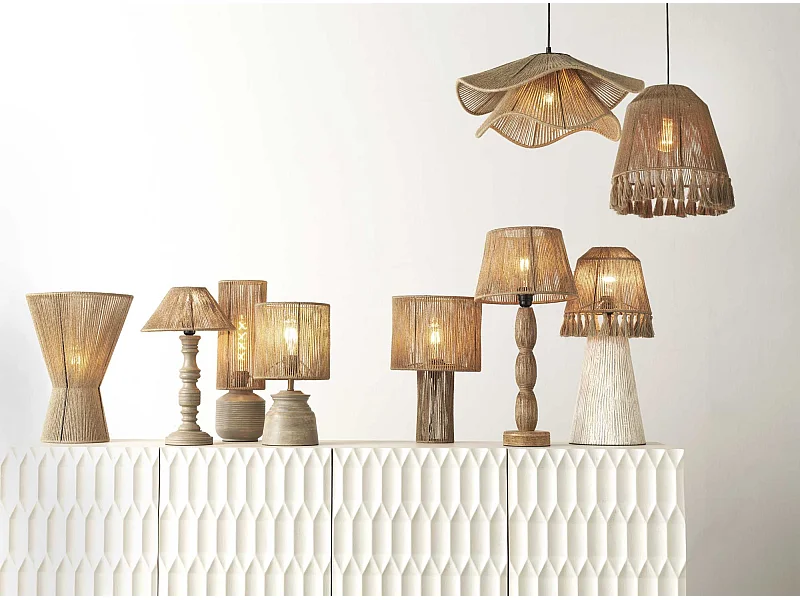 Suspension en jute naturel