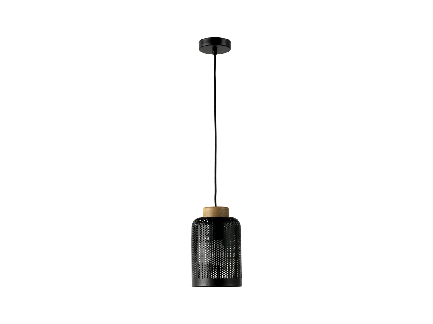 Plafonnier en métal noire 15 cm diàmetre