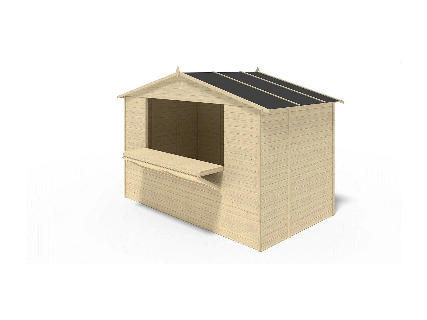 Kiosque/ stand de marché/ de vente 5.72 m2 - 3.11x1.84 m - 19 mm - DOM606 - ALTANKA