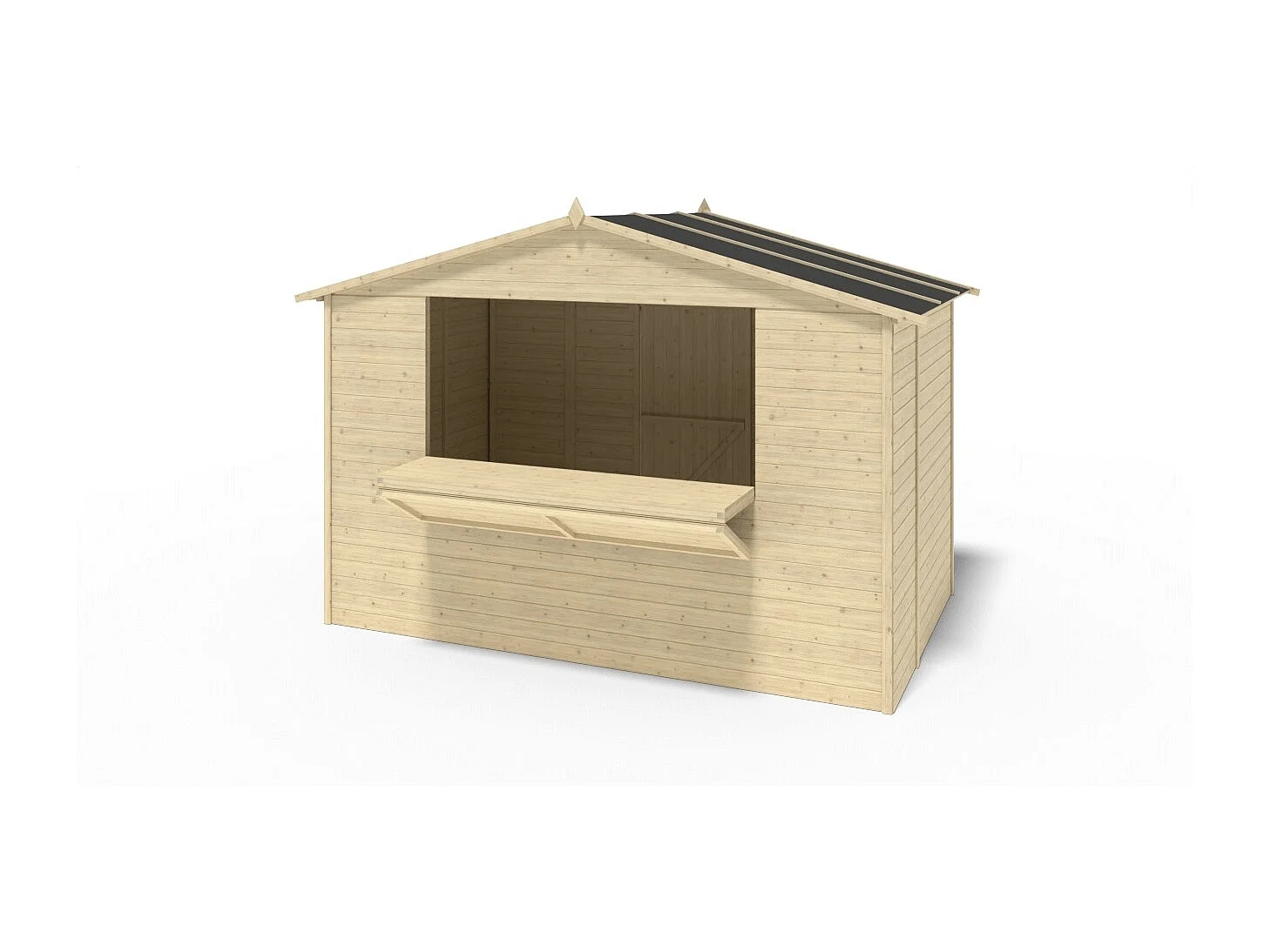 Kiosque/ stand de marché/ de vente 5.72 m2 - 3.11x1.84 m - 19 mm - DOM606 - ALTANKA