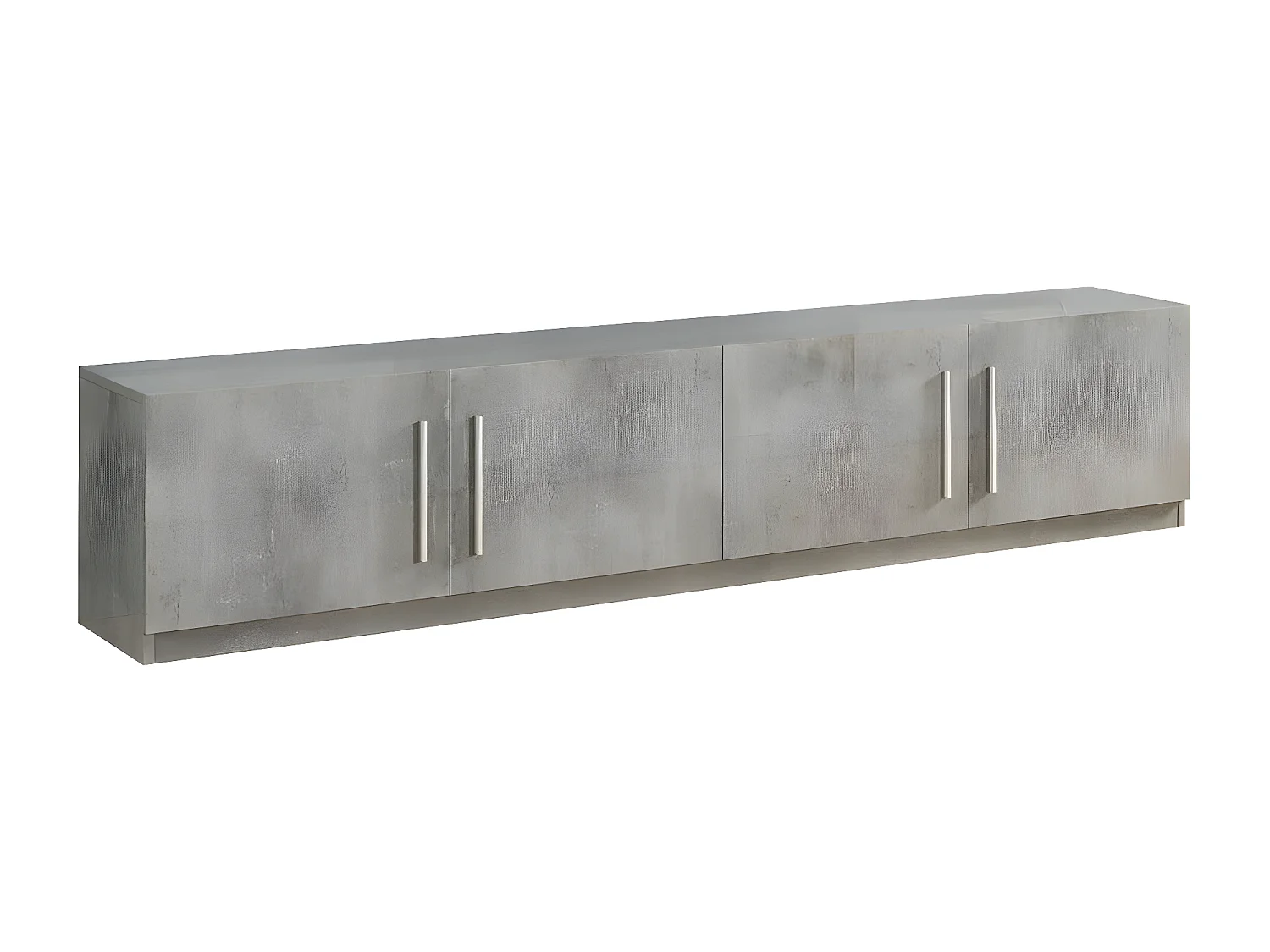 CLARK - Ensemble Salon Séjour Effet Marbre Meuble TV + Buffet + Table 190cm