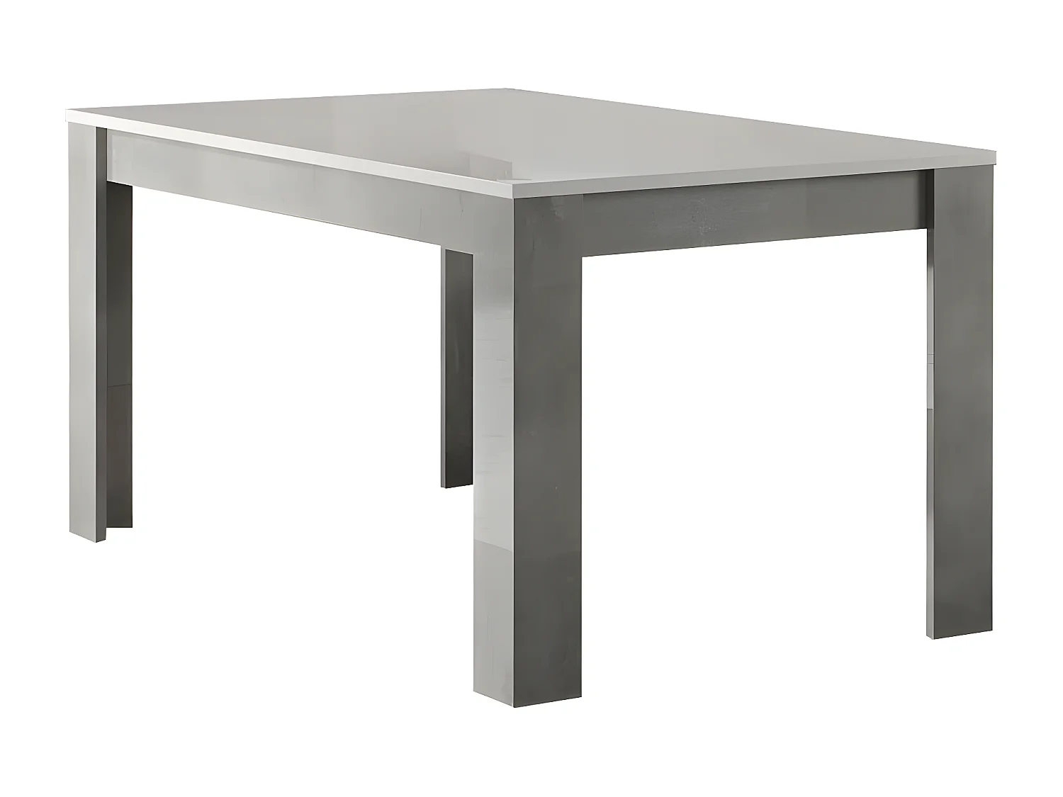 CLARK - Ensemble Salon Séjour Blanc et Marbre Meuble TV + Table 160cm